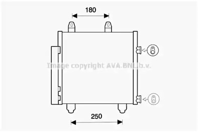 AVA QUALITY COOLING pe5398d -  Конденсатор, кондиционер